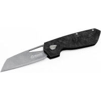 Нож складной Maserin W1 Tungsteno, карбид вольфрама, fat carbon, черный (373/WTN)