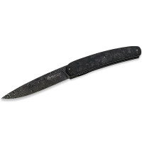 Нож складной Maserin Gourmet, дамаск, fat carbon, черный (380/DN)