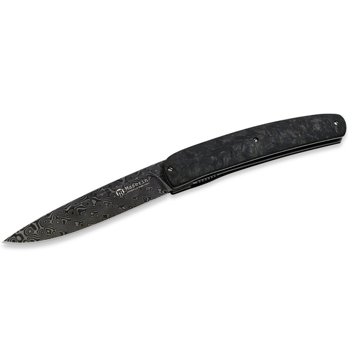 Ніж складаний Maserin Gourmet, дамаск, fat carbon, чорний (380/DN)