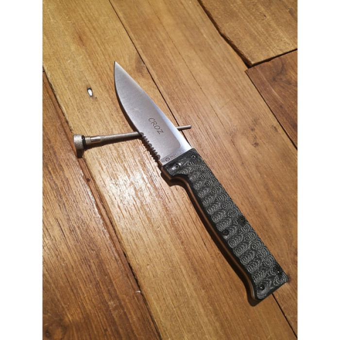 Нож Maserin Croz, N690, микарта, зеленый (976/MCV)