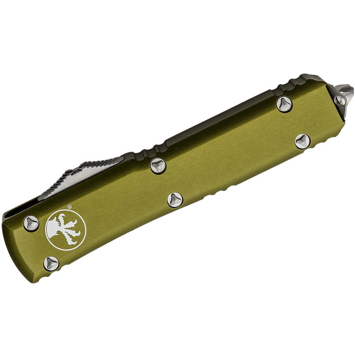 Нож складной Microtech Ultratech Gen IV OTF D/E серрейтор Stonewash OD Green (11224-12OD)