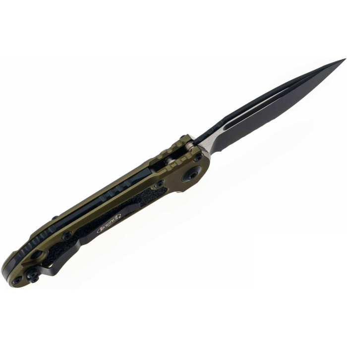 Нож складной Microtech L.U.D.T S/E Gen III., черный клинок, полусерейтор, рукоятка OD green (1135-2OD)