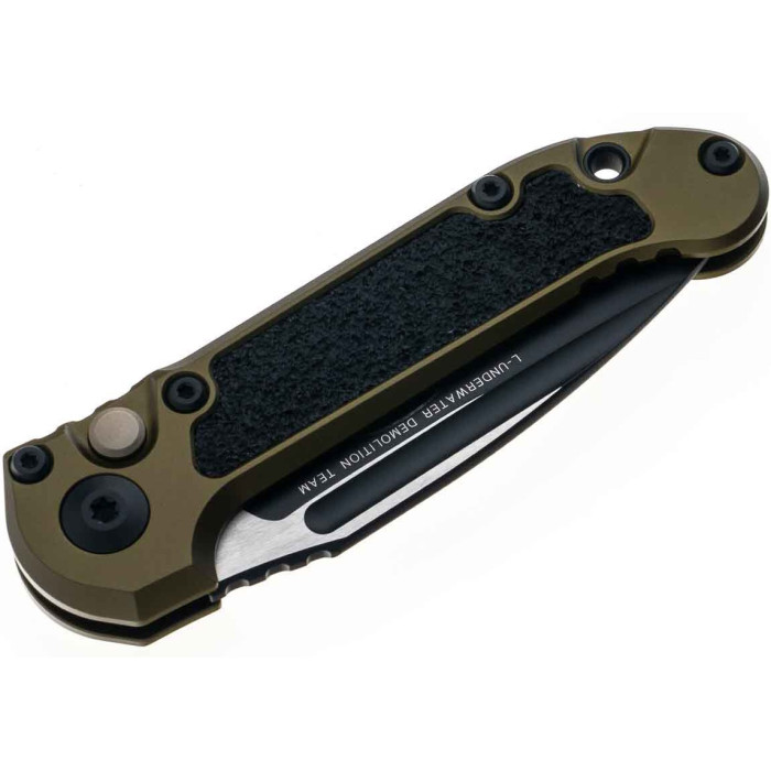 Нож складной Microtech L.U.D.T S/E Gen III., черный клинок, полусерейтор, рукоятка OD green (1135-2OD)