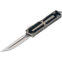 Нож складной Microtech Scarab II Gen III D/E-S, stonewash, черно-серый (1180-10NC)