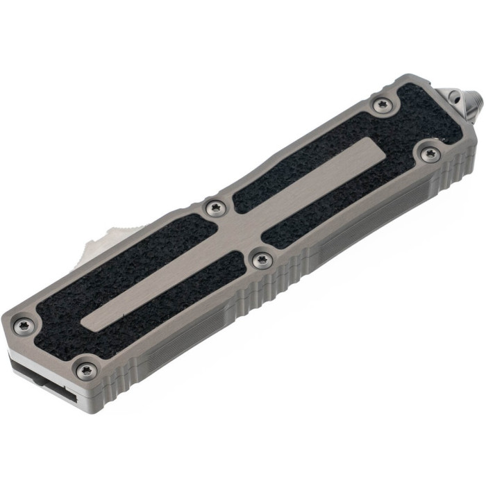 Нож складной Microtech Scarab II Gen III D/E-S, stonewash, черно-серый (1180-10NC)