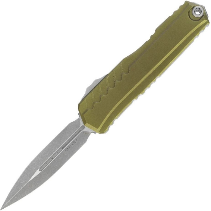 Нож складной Microtech Cypher II D/E OTF, Apoc, рукоятка OD green (1242-10APOD)
