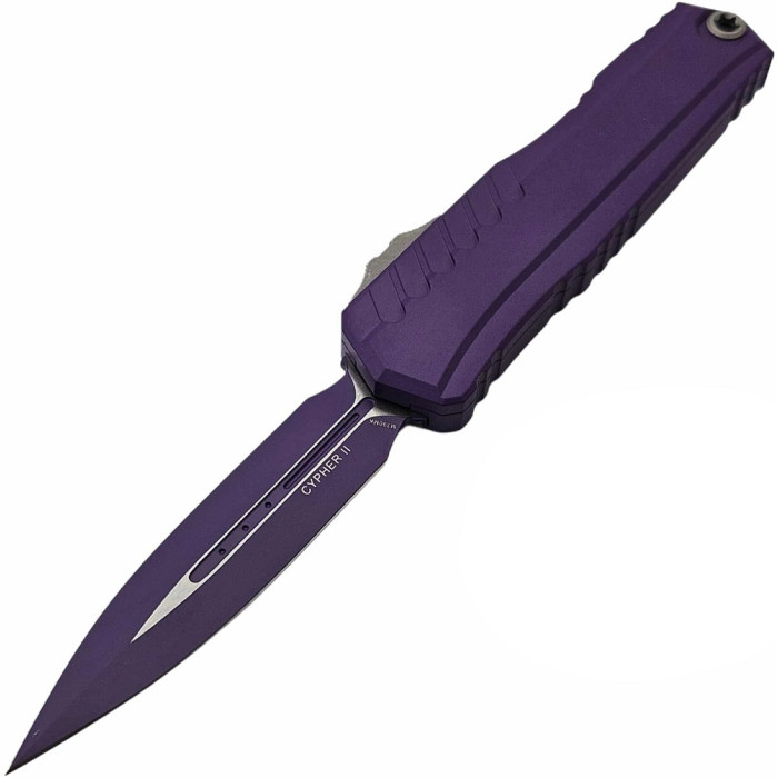 Нож складной Microtech Cypher II D/E OTF, Standard, Cerakote Total Purple (1242-1PU-C16Z13)