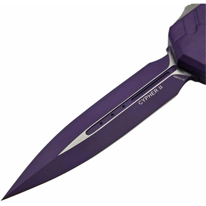 Нож складной Microtech Cypher II D/E OTF, Standard, Cerakote Total Purple (1242-1PU-C16Z13)