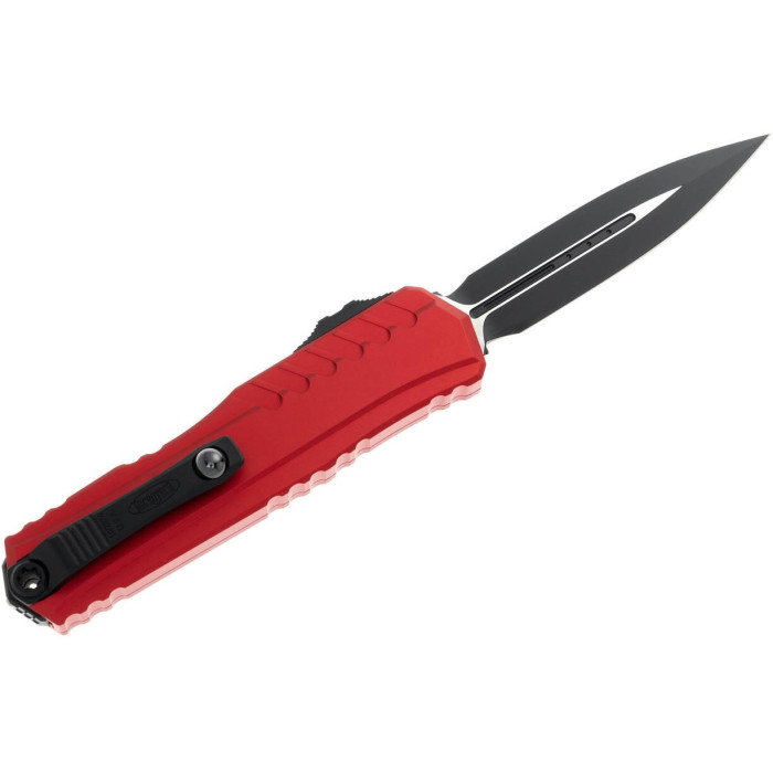Нож складной Microtech Cypher II D/E OTF, черный клинок, красная рукоятка (1242-1RD)