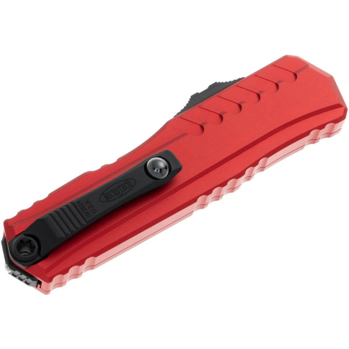 Нож складной Microtech Cypher II D/E OTF, черный клинок, красная рукоятка (1242-1RD)