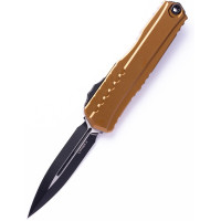 Нож складной Microtech Cypher II D/E OTF, черный клинок, рукоятка tan (1242-1TA)