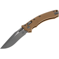 Нож складной Microtech Amphibian Ram-Lock, клинок Apoc Fluted, рукоятка tan G10 (137RL-10APFLGTTA)