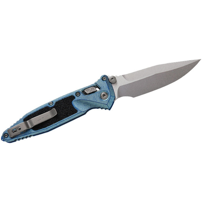 Нож складной Microtech Socom Ram-Lok Spear Marfione Select Ice Blue Ti Textured (160RL-10SMS7)