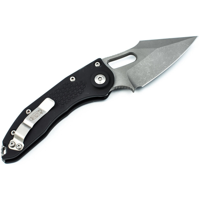 Нож складной Microtech Stitch S/E Stonewash Standard Black (169-10)