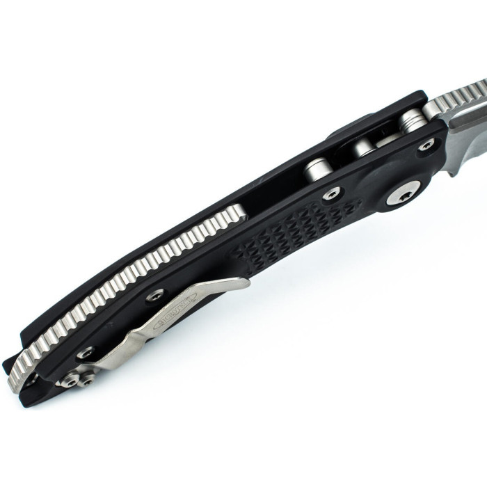 Нож складной Microtech Stitch S/E Stonewash Standard Black (169-10)