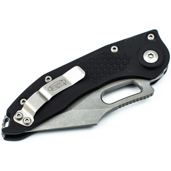 Нож складной Microtech Stitch S/E Stonewash Standard Black (169-10)