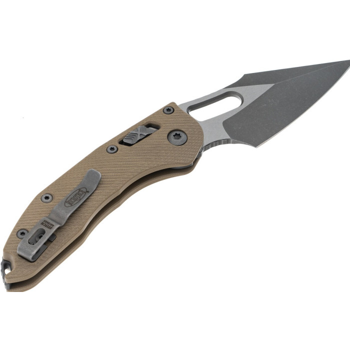 Ніж складаний Microtech Stitch Ram-Lock, fluted, Apoc, руків'я G10 tan (169RL-10APFLGTTA)