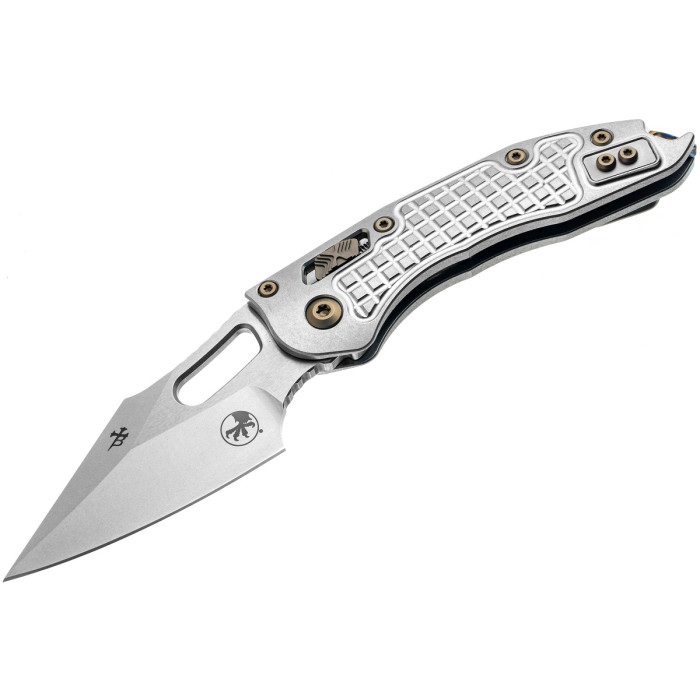 Ніж складаний Microtech Stitch Ram-Lok Marfione Select Stnwsh Frag Ti w/flamed Ti Brnz Dbl Vapor (169RL-10FRMS4)