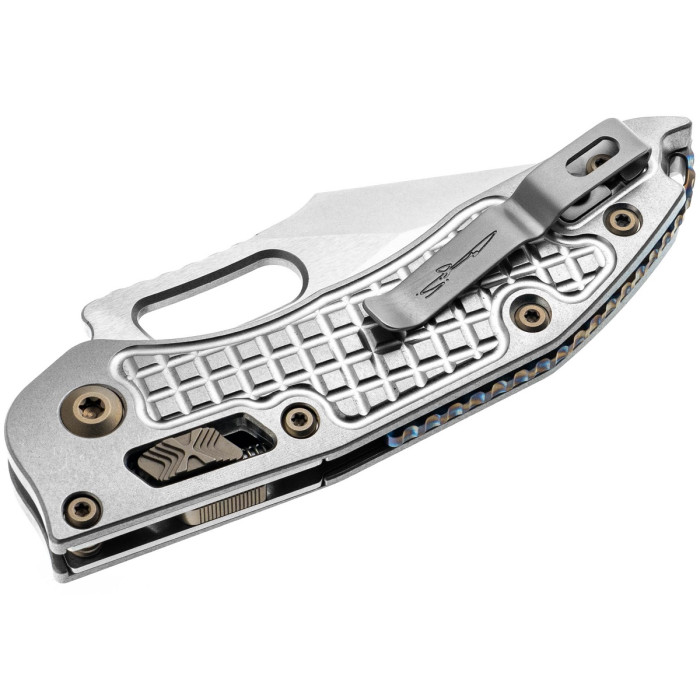 Ніж складаний Microtech Stitch Ram-Lok Marfione Select Stnwsh Frag Ti w/flamed Ti Brnz Dbl Vapor (169RL-10FRMS4)