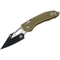 Нож складной Microtech Stitch S/E Ram-Lock, fluted, черный клинок, рукоятка G10 G10 OD green (169RL-1FLGTOD)