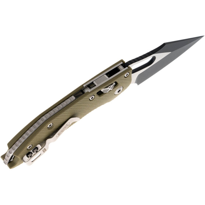 Ніж складаний Microtech Stitch S/E Ram-Lock, fluted, чорний клинок, руків'я G10 G10 OD green (169RL-1FLGTOD)