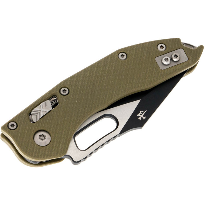 Ніж складаний Microtech Stitch S/E Ram-Lock, fluted, чорний клинок, руків'я G10 G10 OD green (169RL-1FLGTOD)