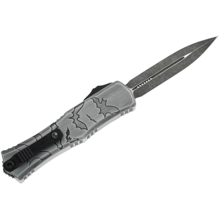 Нож складной Microtech Hera II Mini D/E OTF, Signature Brushed Metal Bats (1702M-1BMHWBAS)