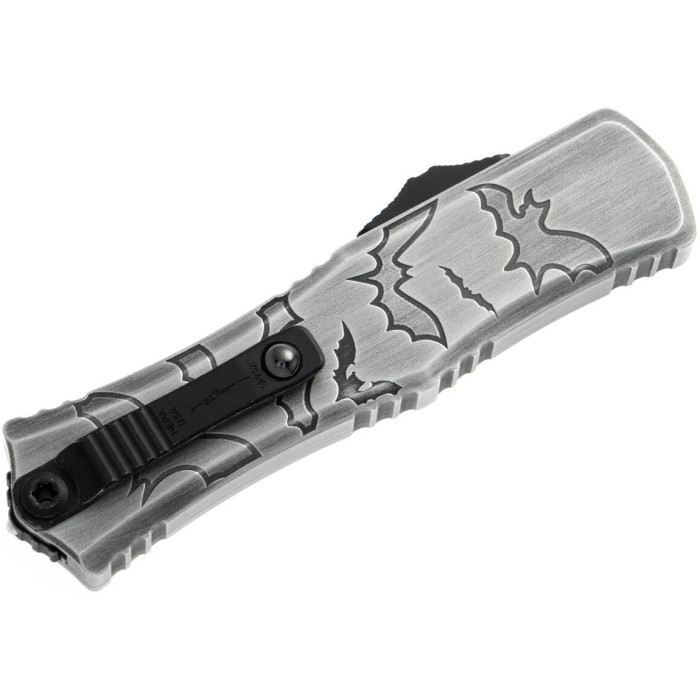 Нож складной Microtech Hera II Mini D/E OTF, Signature Brushed Metal Bats (1702M-1BMHWBAS)