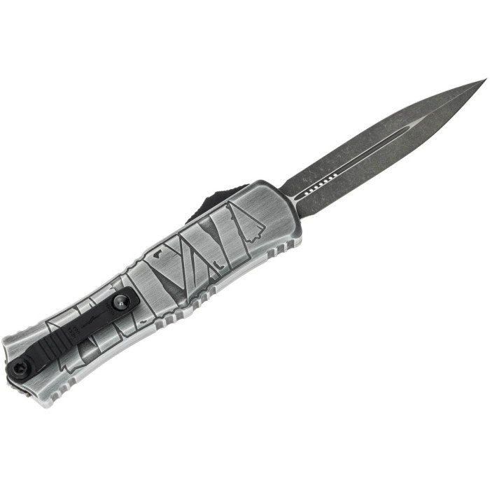 Ніж складаний Microtech Hera II Mini D/E OTF, Signature Brushed Metal Mummy (1702M-1BMHWMYS)