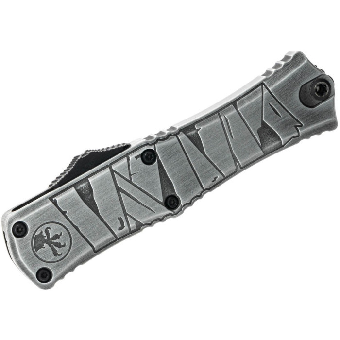 Ніж складаний Microtech Hera II Mini D/E OTF, Signature Brushed Metal Mummy (1702M-1BMHWMYS)