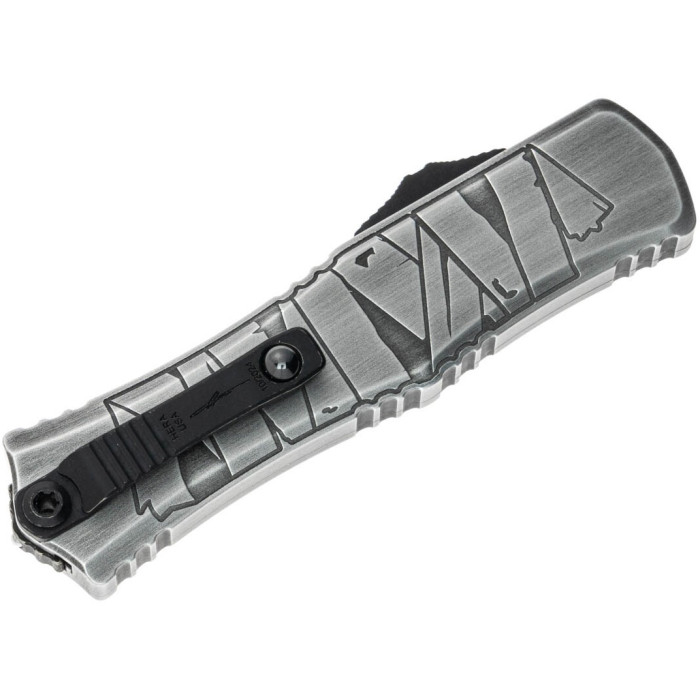 Ніж складаний Microtech Hera II Mini D/E OTF, Signature Brushed Metal Mummy (1702M-1BMHWMYS)
