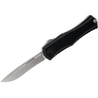 Нож складной Microtech Hera II OTF, recurve stonewash, черный (1705-10)