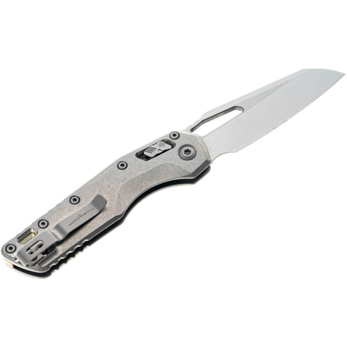 Нож складной Microtech MSI Ram-Lok Marfione Select Stonewash Slab side Titanium w/bronze (210-10MS1)