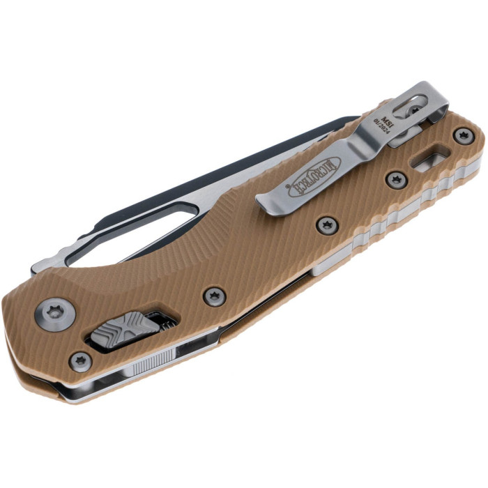 Ніж складаний Microtech MSI SE, fluted black, G10, tan (210-1FLGTTA)