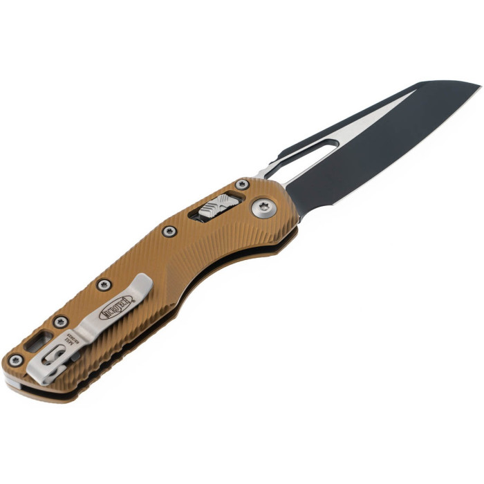 Ніж складаний Microtech MSI SE, fluted black, алюміній, tan (210-1FLTA)