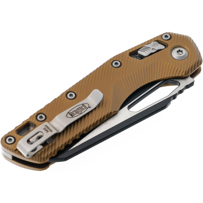 Ніж складаний Microtech MSI SE, fluted black, алюміній, tan (210-1FLTA)