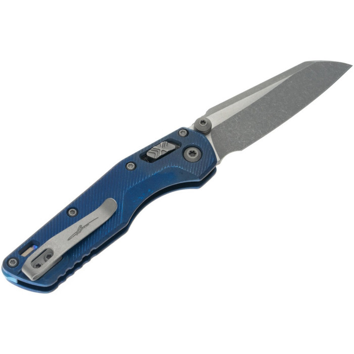 Ніж складаний Microtech MSI Mini Ram-Lok Marfione Select Apoc Fluted Antique blue anodized Ti (210M-10APFLMS2)