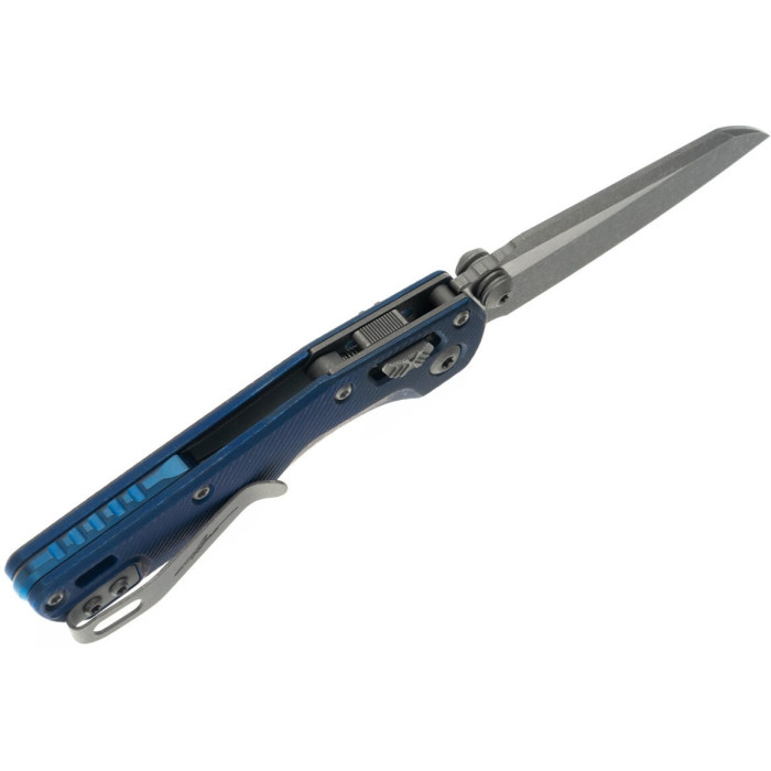 Ніж складаний Microtech MSI Mini Ram-Lok Marfione Select Apoc Fluted Antique blue anodized Ti (210M-10APFLMS2)
