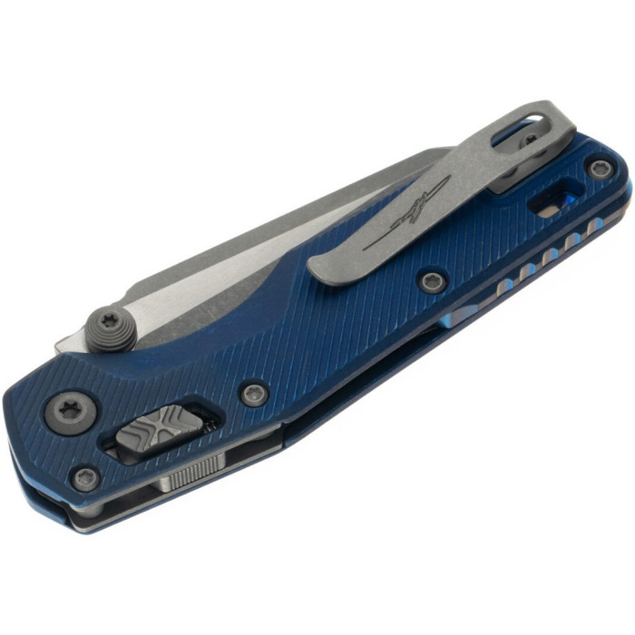 Ніж складаний Microtech MSI Mini Ram-Lok Marfione Select Apoc Fluted Antique blue anodized Ti (210M-10APFLMS2)