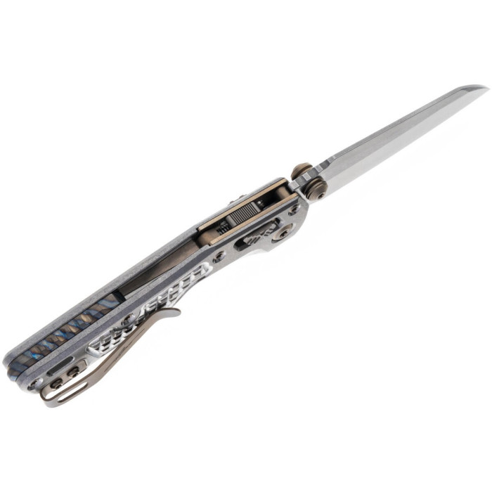 Нож складной Microtech MSI Mini Ram-Lok Marfione Select Stnwsh Frag Ti w/ flamed Ti/Br Dbl Vapor (210M-10FRMS5)