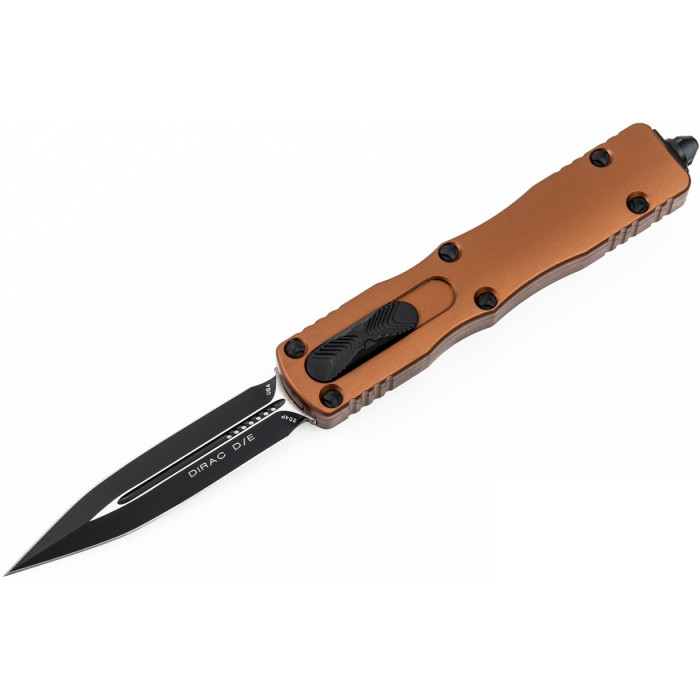 Нож складной Microtech Dirac D/E OTF, черный клинок, рукоятка tan (225-1TA)
