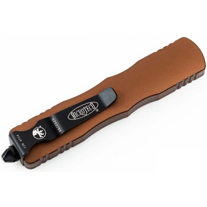 Нож складной Microtech Dirac D/E OTF, черный клинок, рукоятка tan (225-1TA)
