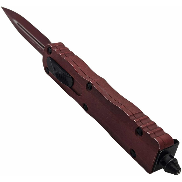 Нож складной Microtech Dirac D/E OTF, Standard Weathered Crimson (225-1WCM)