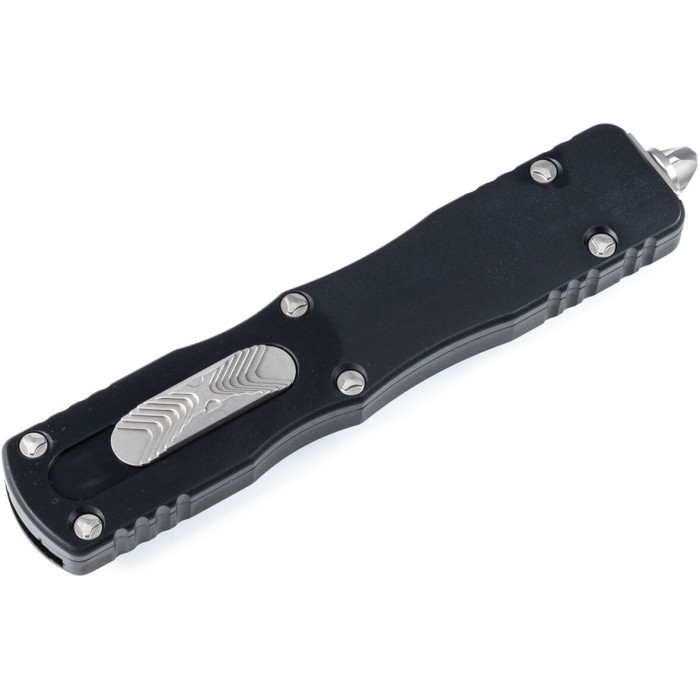 Ніж складаний Microtech Dirac Delta D/E OTF, stonewash клинок, чорне руків'я (227-10)
