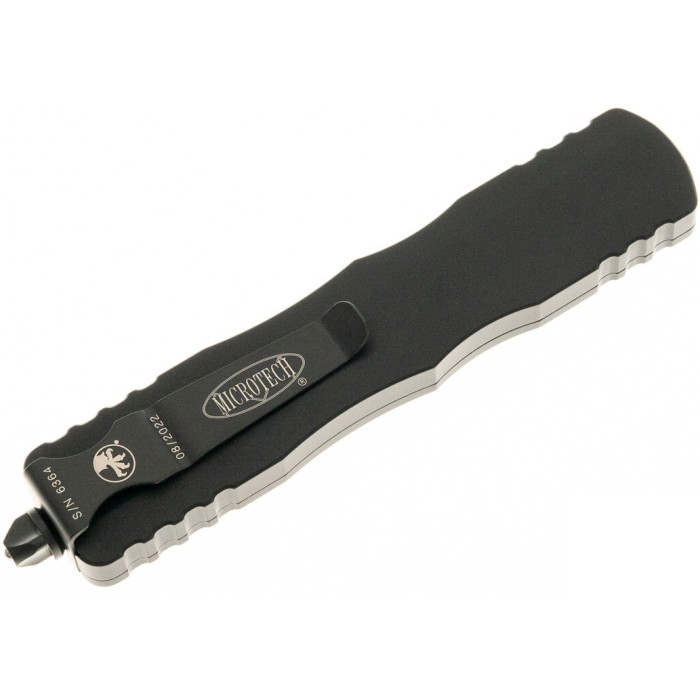 Ніж складаний Microtech Dirac Delta D/E OTF, чорний клинок, чорне руків'я (227-1T)