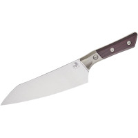 Шеф-нож Microtech 8" Stonewash Standard Black Cherry G-10 с больстером (3000B-10BC)