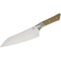 Шеф-нож Microtech 8" Stonewash Standard OD Green G-10 с больстером (3000B-10OD)