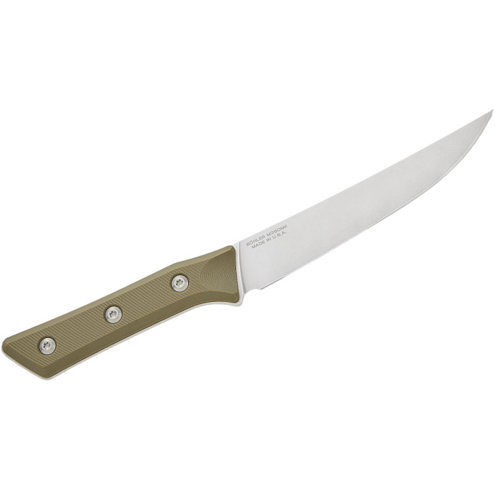 Обробний кухонний ніж Microtech Boning 6.125" Stonewash OD Green G-10 (3100-10OD)