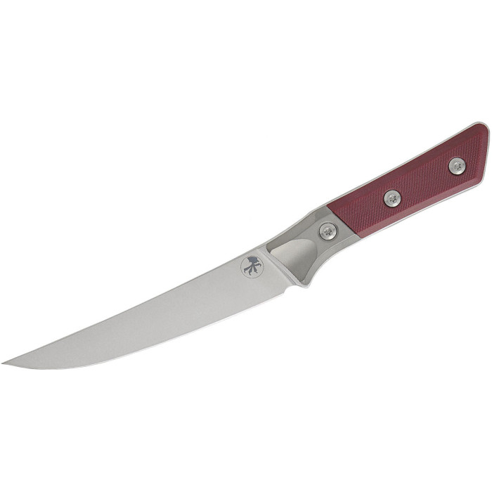 Обробний кухонний ніж Microtech Boning 6.125" Stonewash Merlot G-10 з больстером (3100B-10MR)