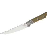 Разделочный кухонный нож Microtech Boning 6.125" Stonewash OD Green G-10 с больстером (3100B-10OD)